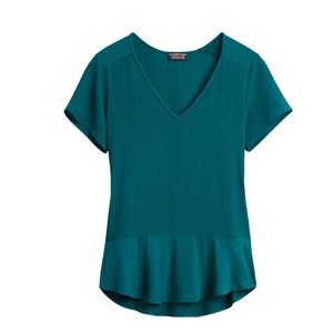 PaperMoon Natalia Mixed Material Top